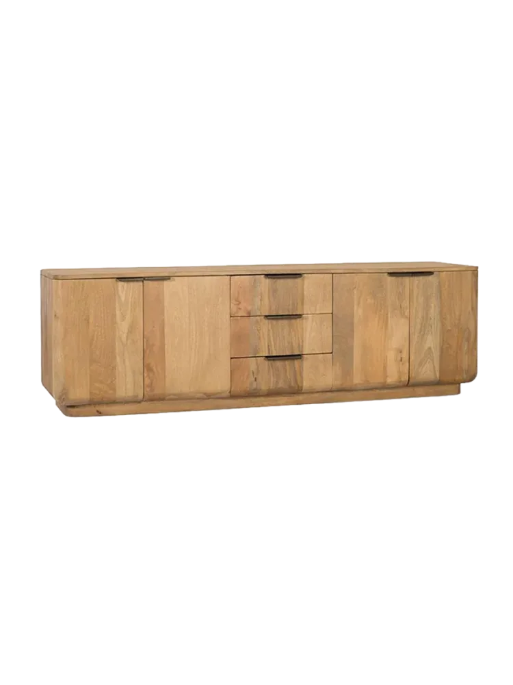 Massives Sideboard „Nashik“ 4-türig mit Schubladen Giner & Colomer