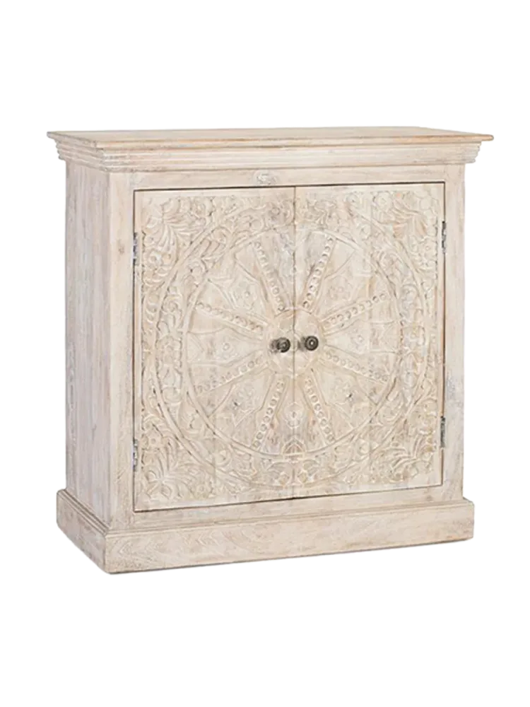 Handgeschnitztes, massives Sideboard „Ritual“ 2-türig Giner & Colomer