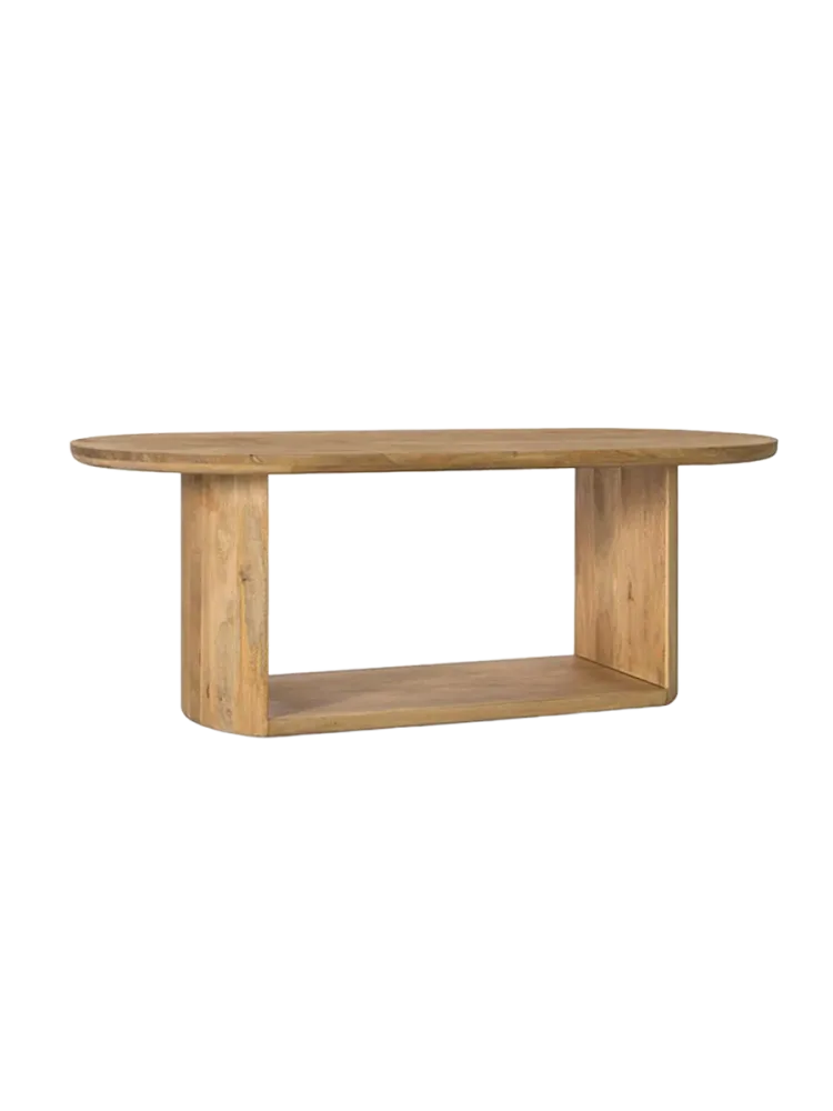 mutoni - Esstisch Elian oval Mangoholz 210x100, One Size, Braun