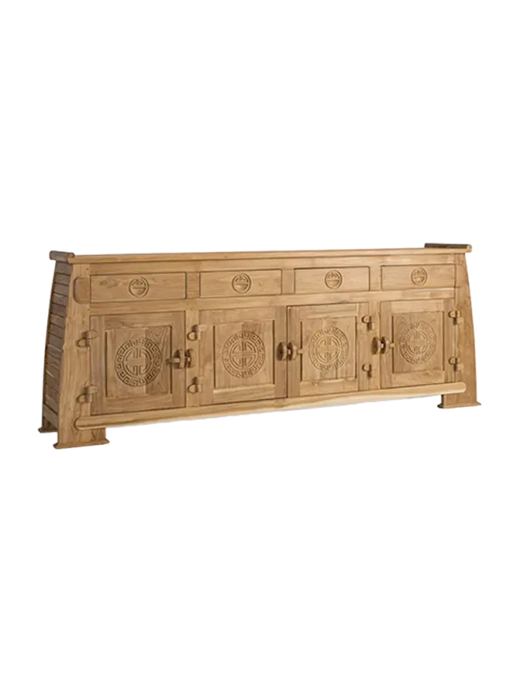 Handgeschnitztes Sideboard „Sumbawa“ aus massiven Teakholz Giner & Colomer