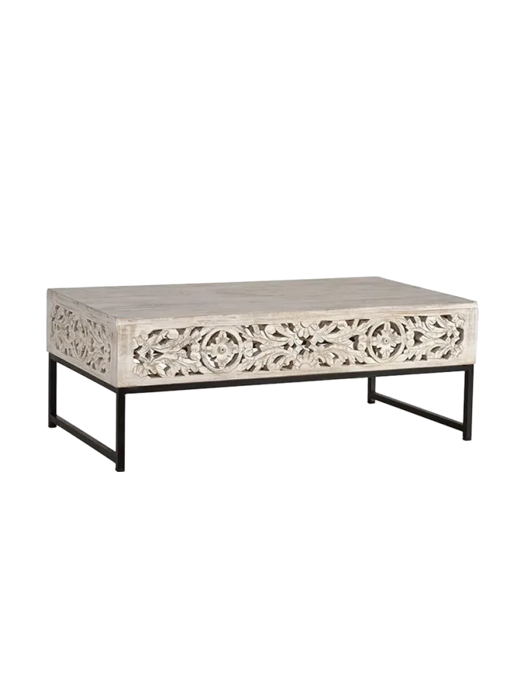 Handgefertigter, massiver Couchtisch „Mykonos“ Giner & Colomer