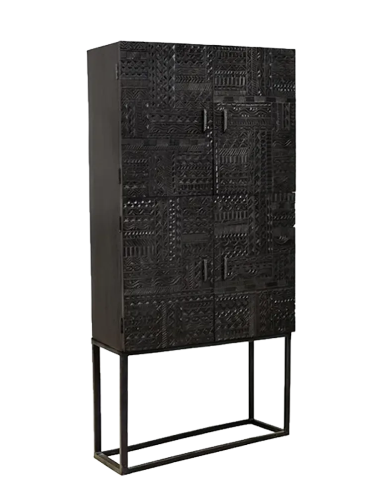 Massives Design Highboard/Vitrinenshcrank „Jeroglifico“ Giner & Colomer