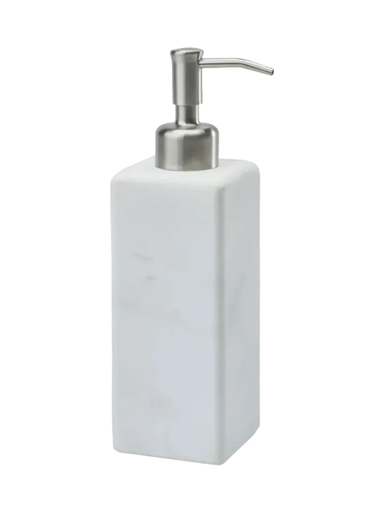 Design Seifenspender „Hammam“ aus Marmor, Weiss Aquanova