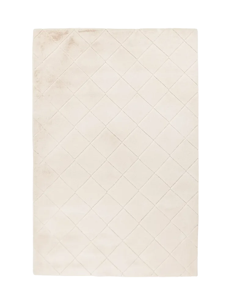 Hochwertiger Hochflor Design Teppich „Impulse 600“ - Ivory LALEE