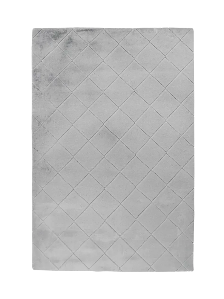 Hochwertiger Hochflor Design Teppich „Impulse 600“ - Silver LALEE
