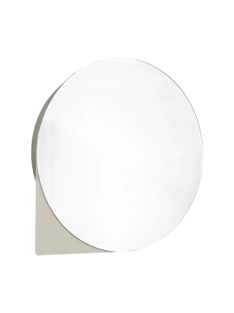 Spinder Design Spiegelschrank Pallis Beige Stahl 55 cm 10 cm 55 cm - Farbe: taupe - Material: Stahl/Glas - Spiegelschrank