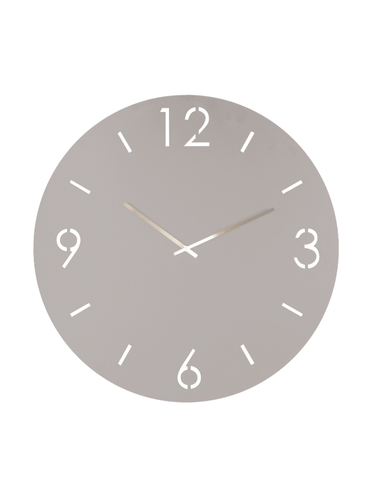 Spinder Design Uhr Hesta Braun Stahl 60 cm - Farbe: taupe - Uhr
