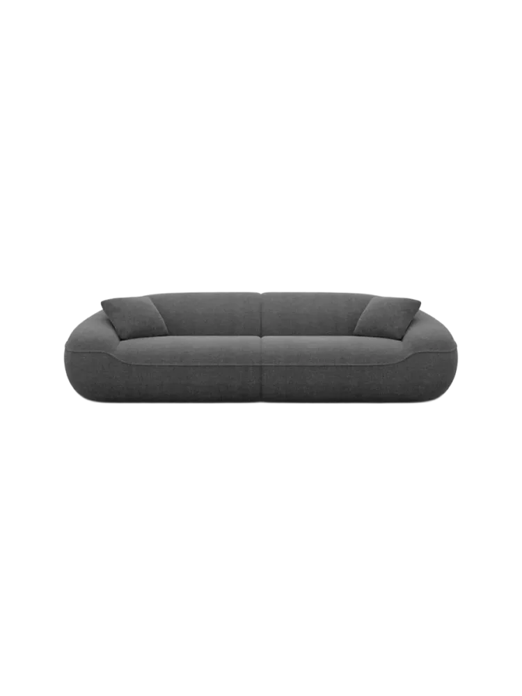 4-Sitzer Design Sofa „Kitana“ mit Strukturstoff-Bezug Strukturstoff Anthrazit BLOOMINGLOFT Collection
