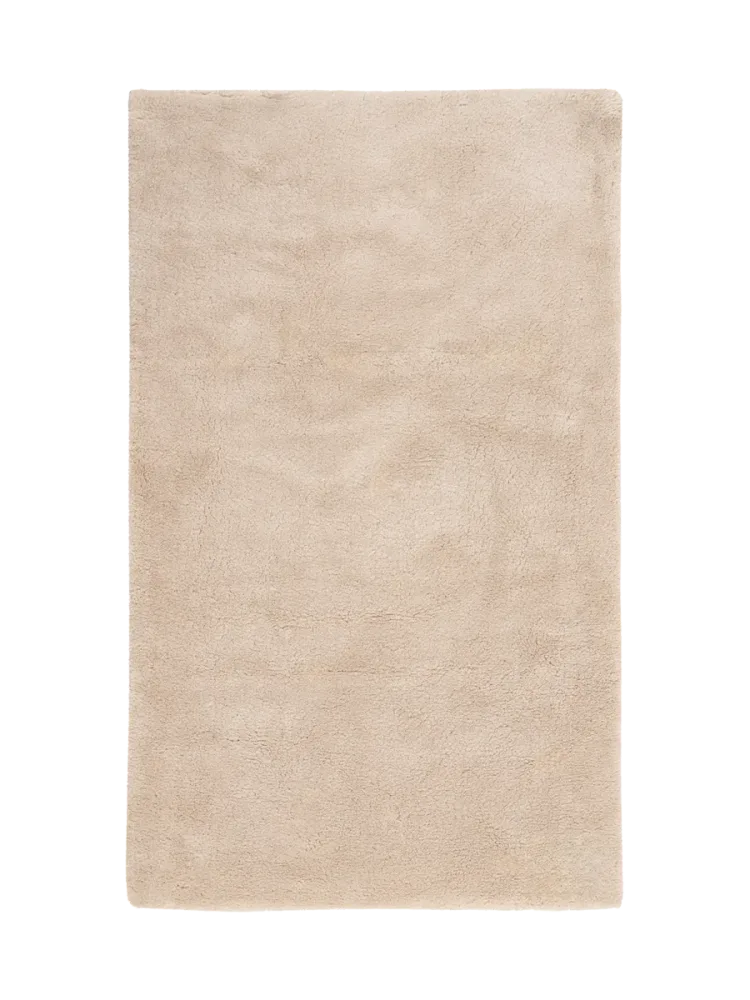 Hochwertiger, waschbarer Badteppich „Laura“ - Beige 50 x 90 cm LALEE
