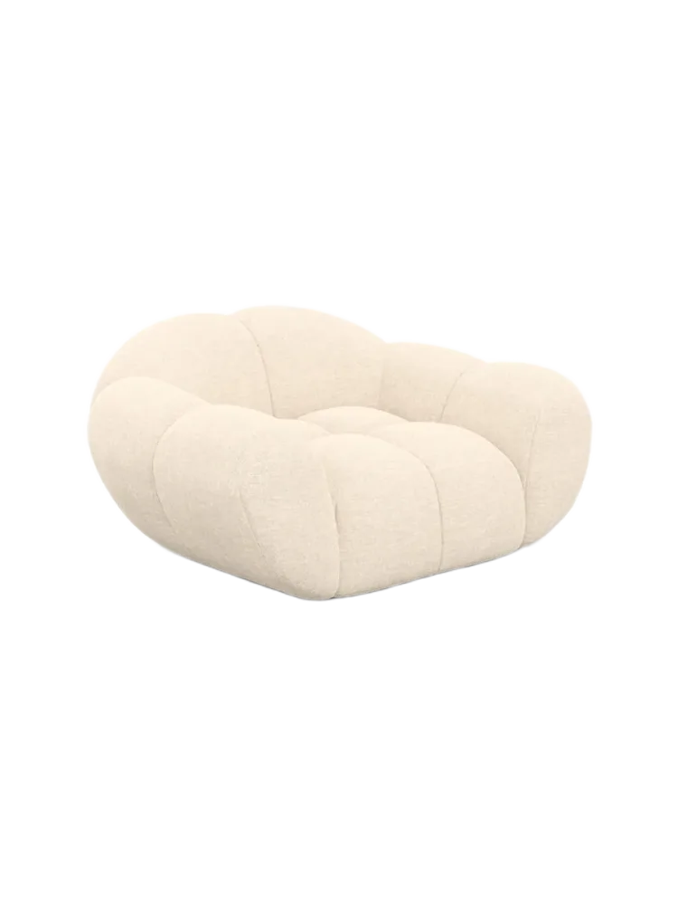 Design Lougnesessel „Levante“ mit Strukturstoff-Bezug Strukturstoff Cream BLOOMINGLOFT Collection