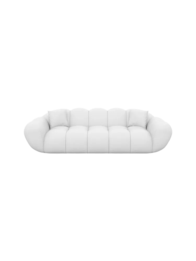 3-Sitzer Design Echtleder Sofa „Levante“ Echtleder White BLOOMINGLOFT Collection