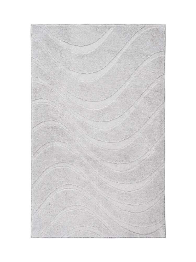 Hochwertiger, waschbarer Badteppich „Lina“ - Silver LALEE