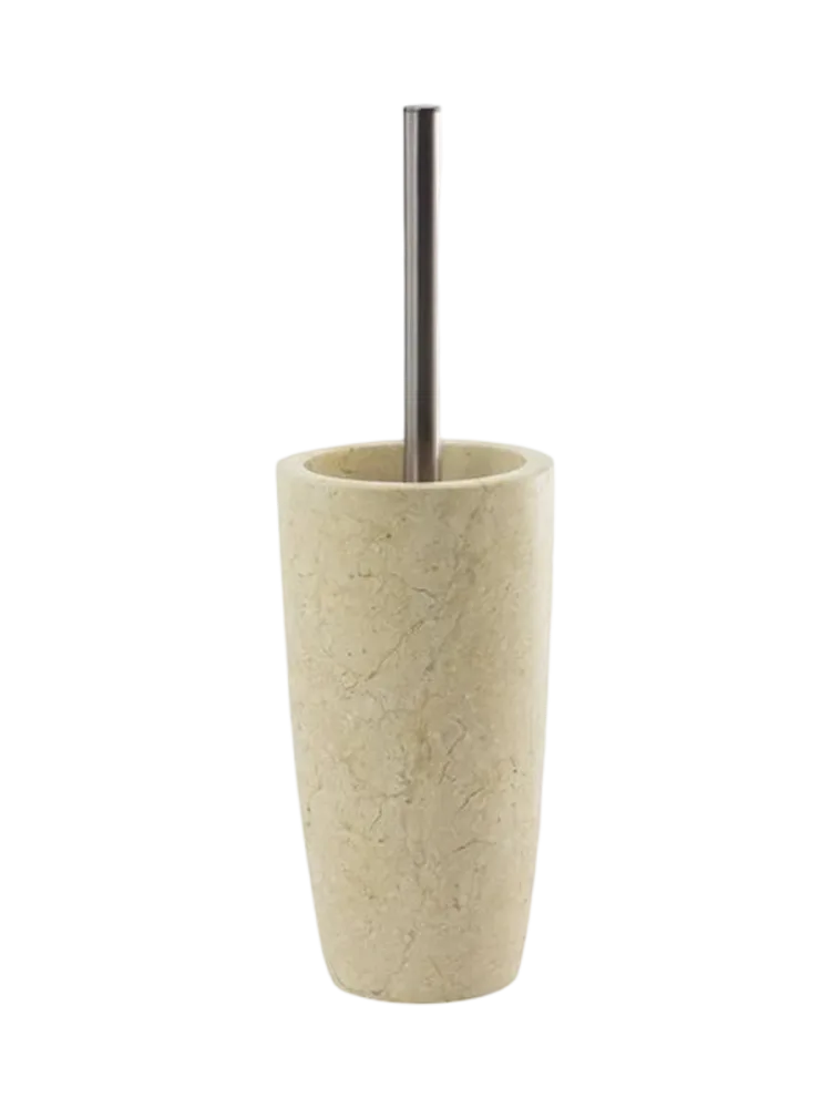 Handgefertigter, luxuriöser Toilettenbürstenhalter „Luxor“ aus Marmor Aquanova