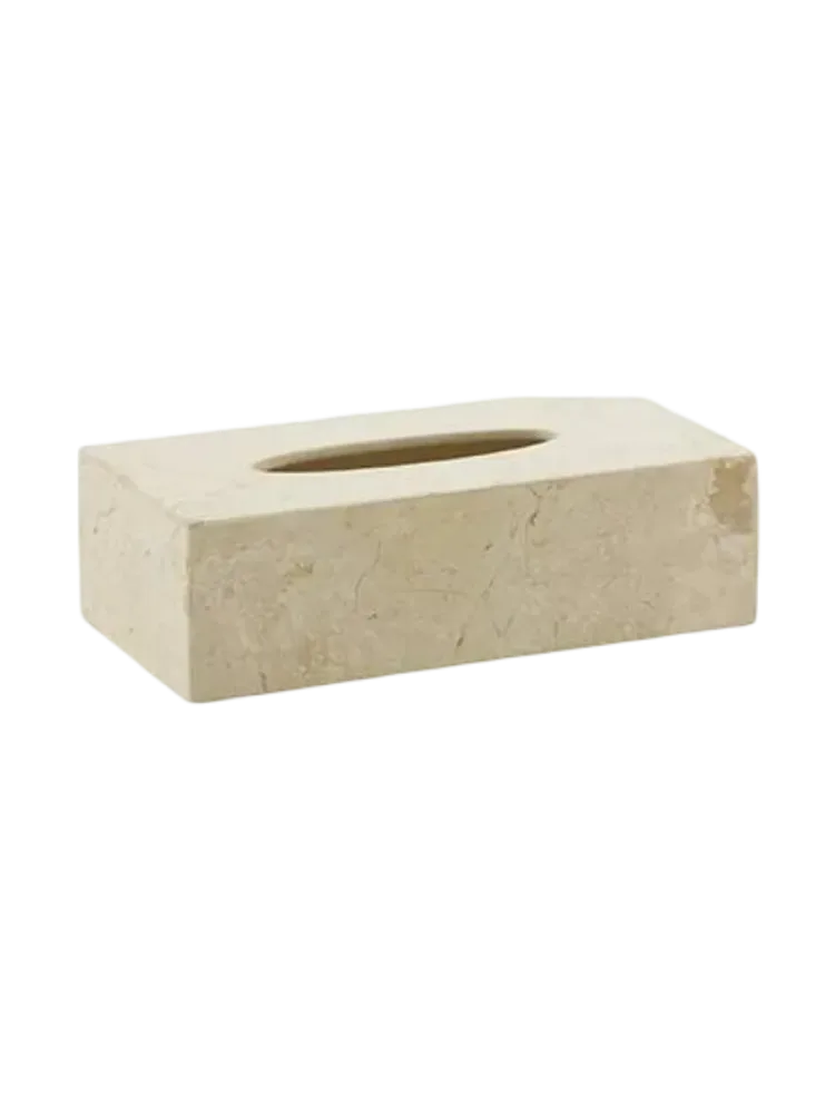 Handgefertigte, luxuriöse Kosmetiktuchbox „Luxor“ aus Marmor Aquanova