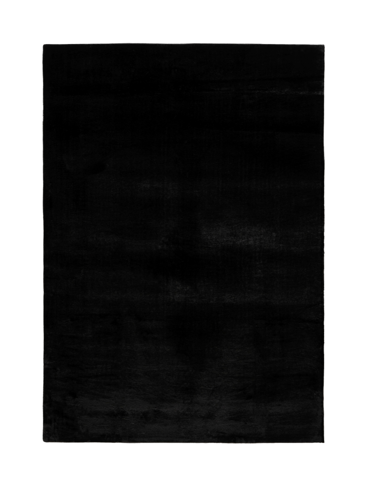 Hochwertiger Hochflor Design Teppich „Paradise 400“ - Schwarz LALEE