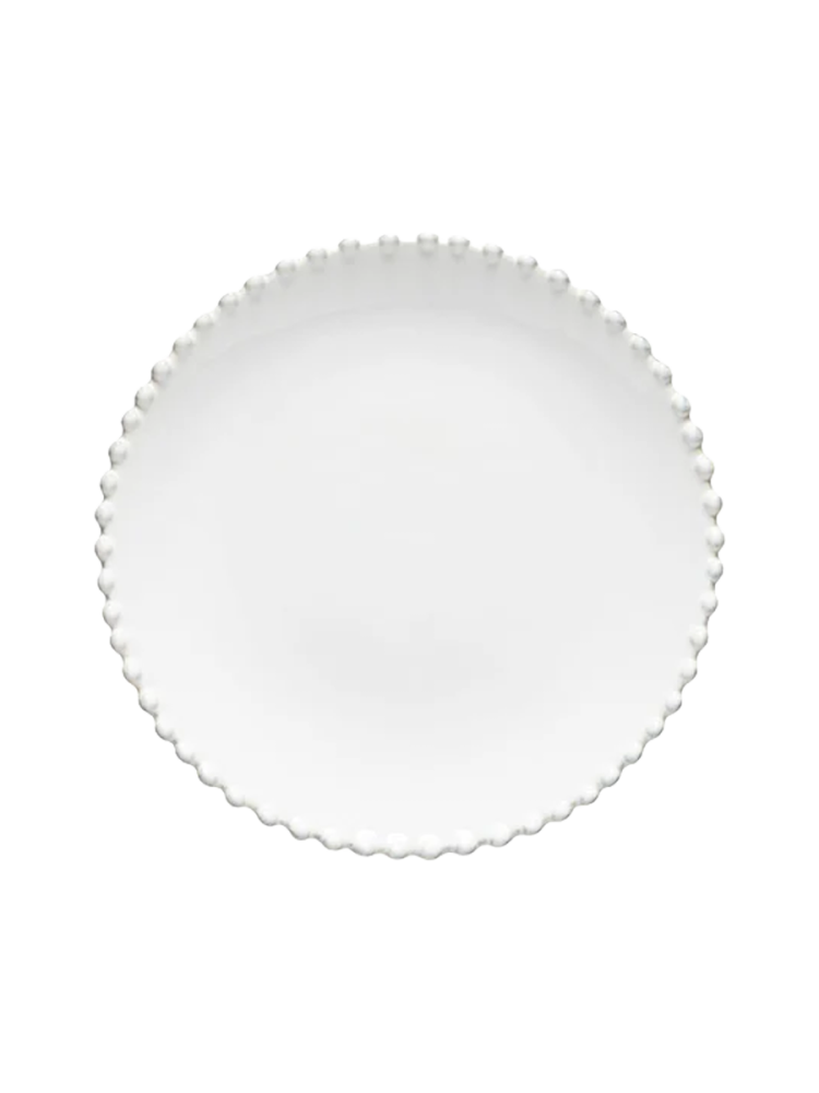Handgefertigter Salat-/ Dessertteller „Pearl“ Costa Nova