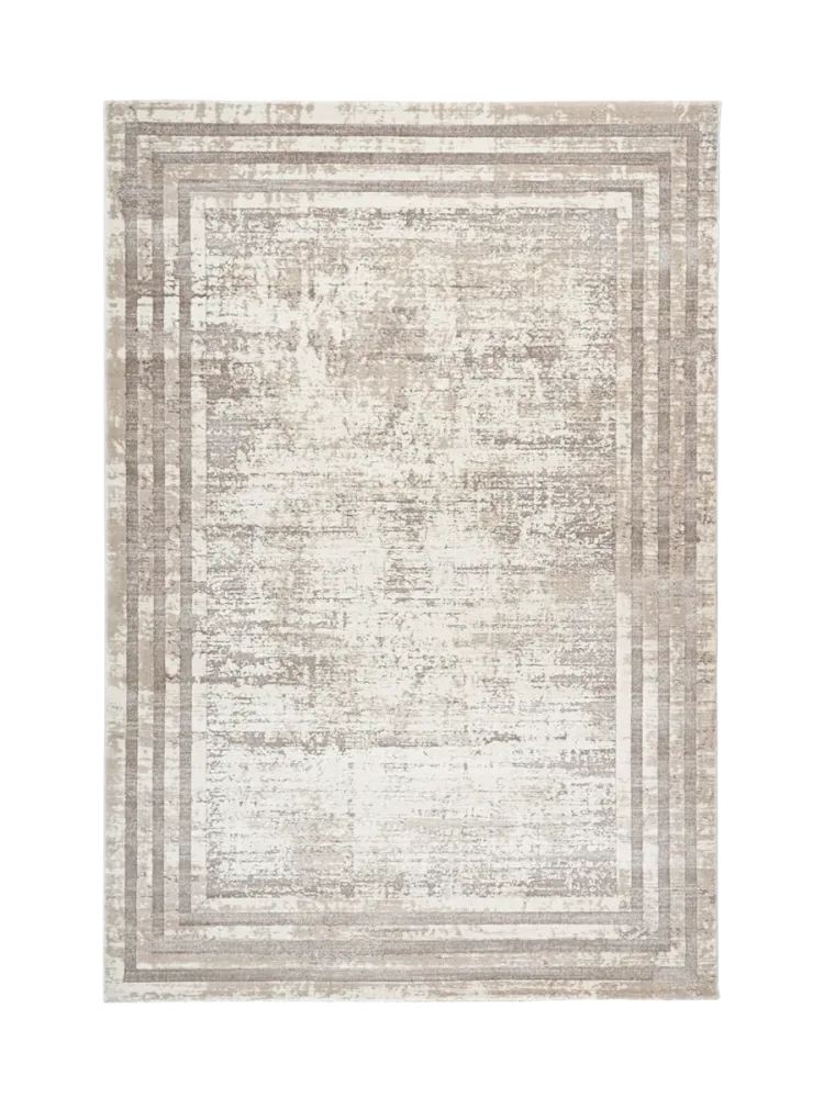 Teppich Paris Braun/Grau Kunststoff/Polyester 230 cm 160 cm - Farbe: taupe - Material: Polyester/Polypropylen - Teppich