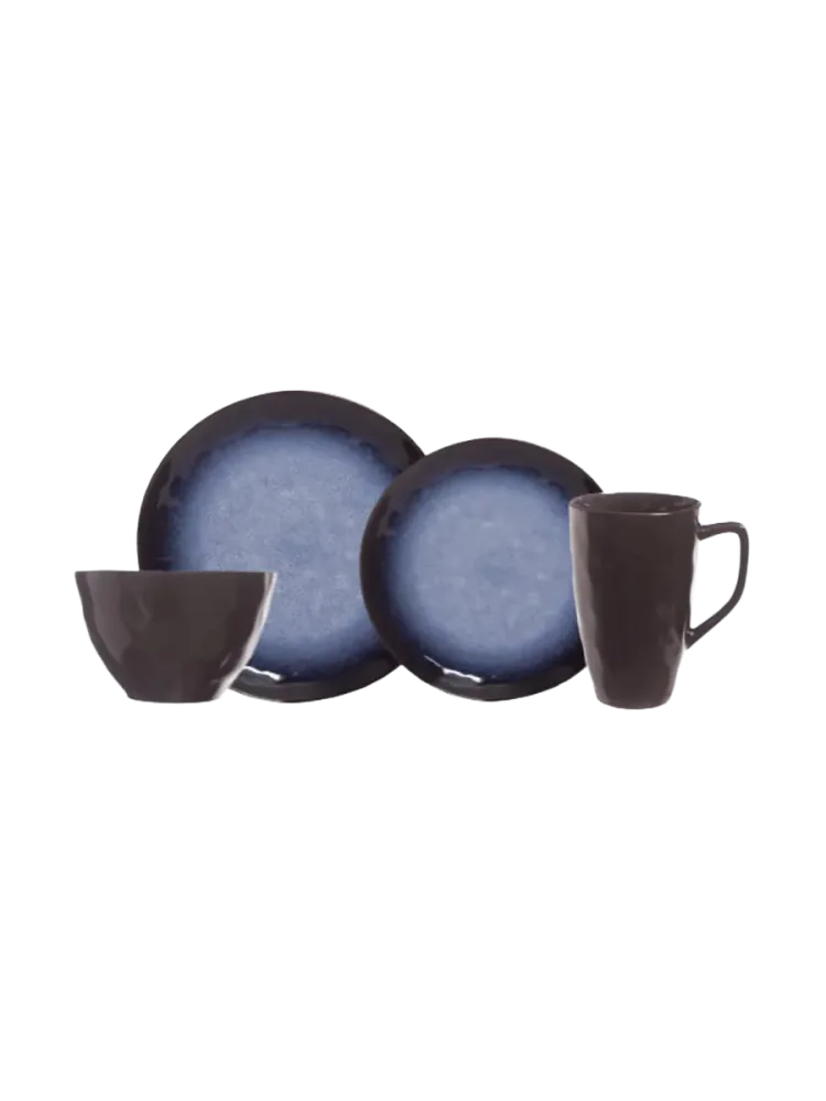 Geschirr-Set „Sapphire“, 24-teilig Blautöne Cosy & Trendy