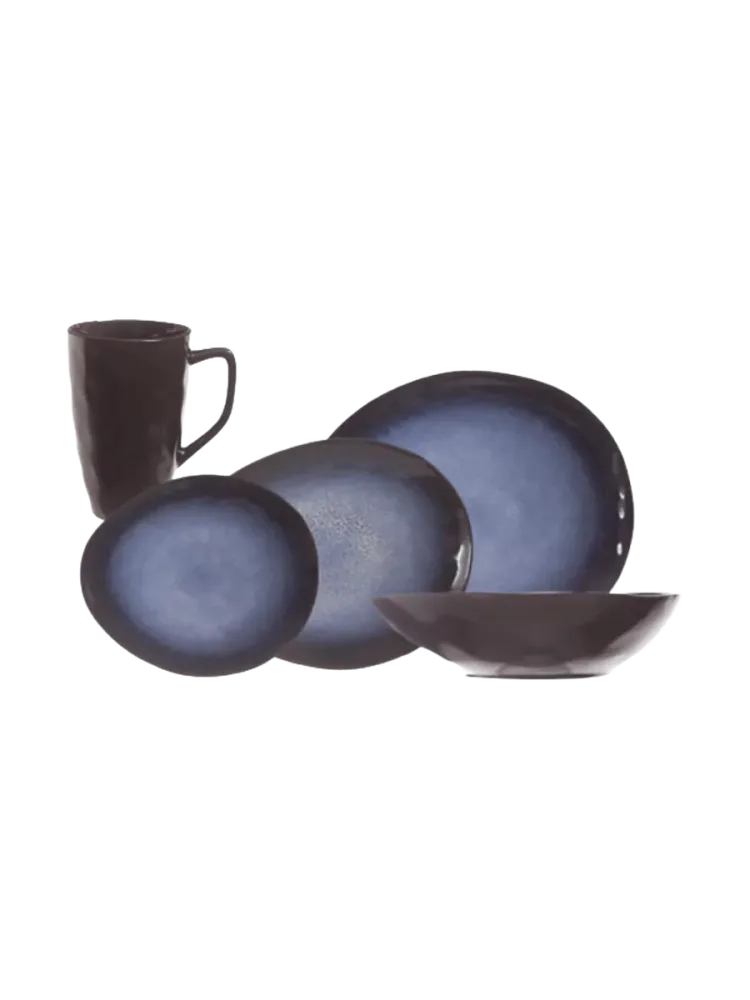 Geschirr-Set „Sapphire Oval II“, 30-teilig Blautöne Cosy & Trendy