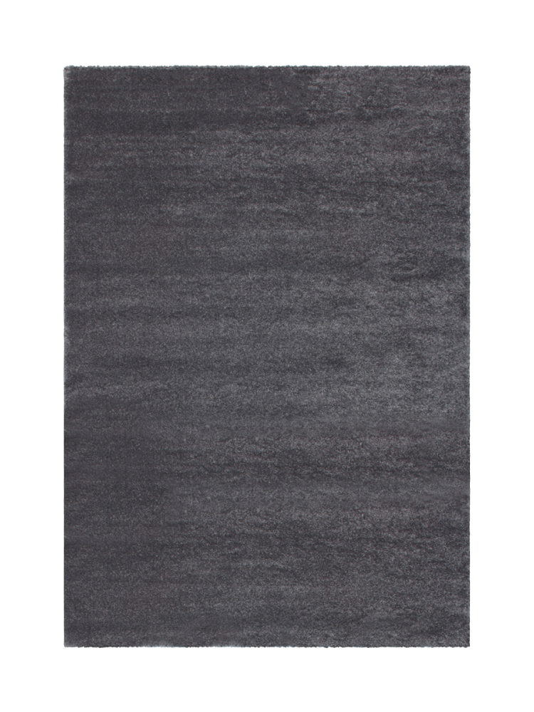 Design Hochflor Teppich „Softtouch“ - Dunkelgrau LALEE