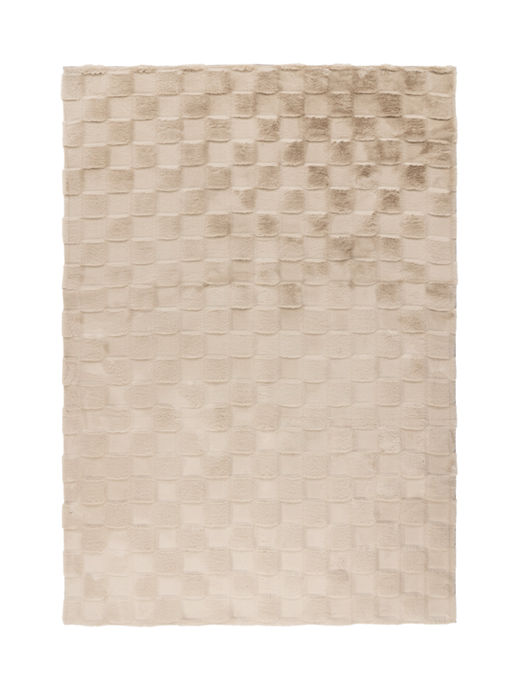 Hochwertiger Hochflor Design Teppich „Soul“ - Beige LALEE