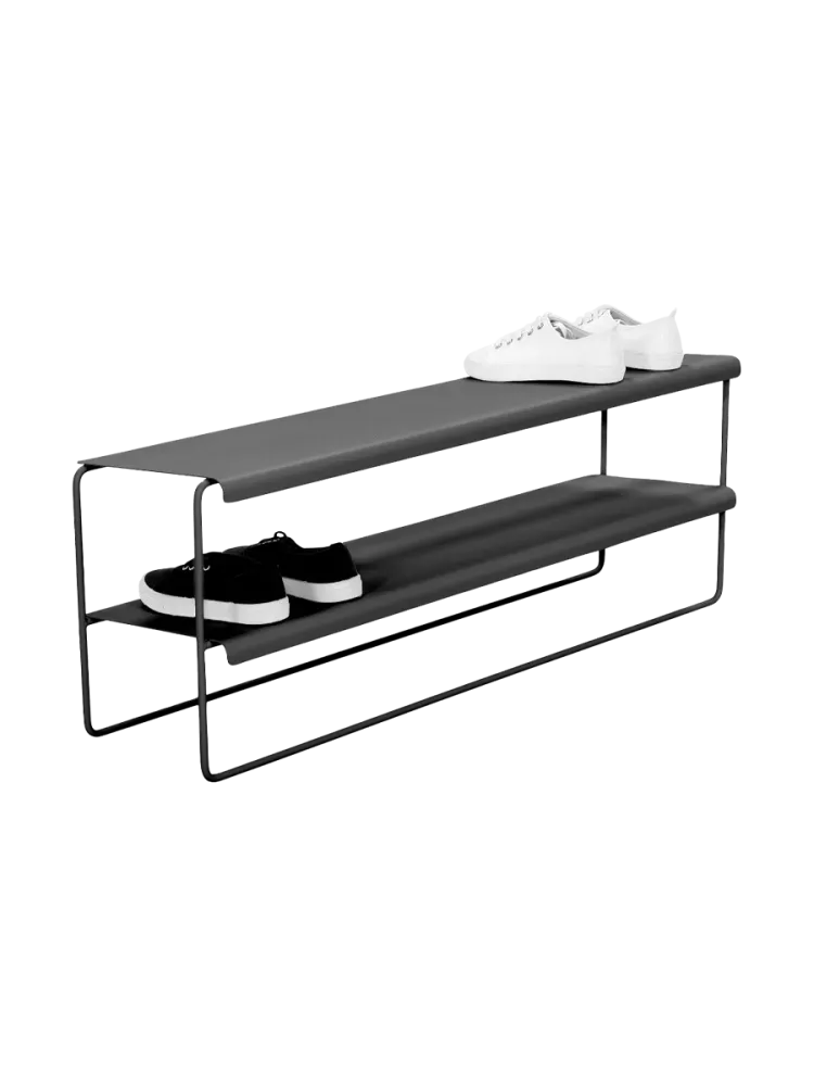 Spinder Design Schuhregal Skadi Schwarz Stahl 103 cm 38 cm - Schuhregal