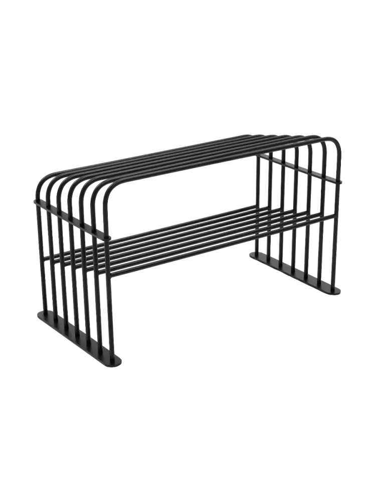 Spinder Design Schuhregal Skadi Schwarz Stahl 70 cm 40.5 cm - Schuhregal