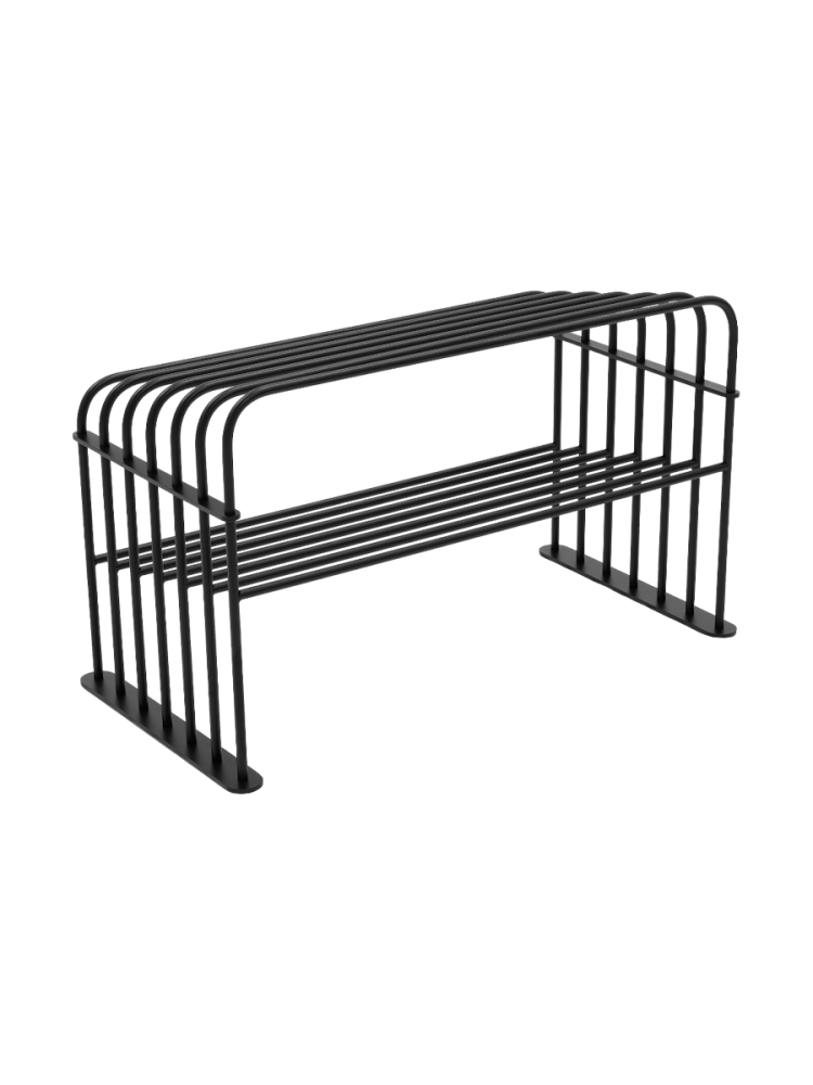 Spinder Design Schuhregal Skadi Schwarz Stahl 70 cm 40.5 cm - Schuhregal