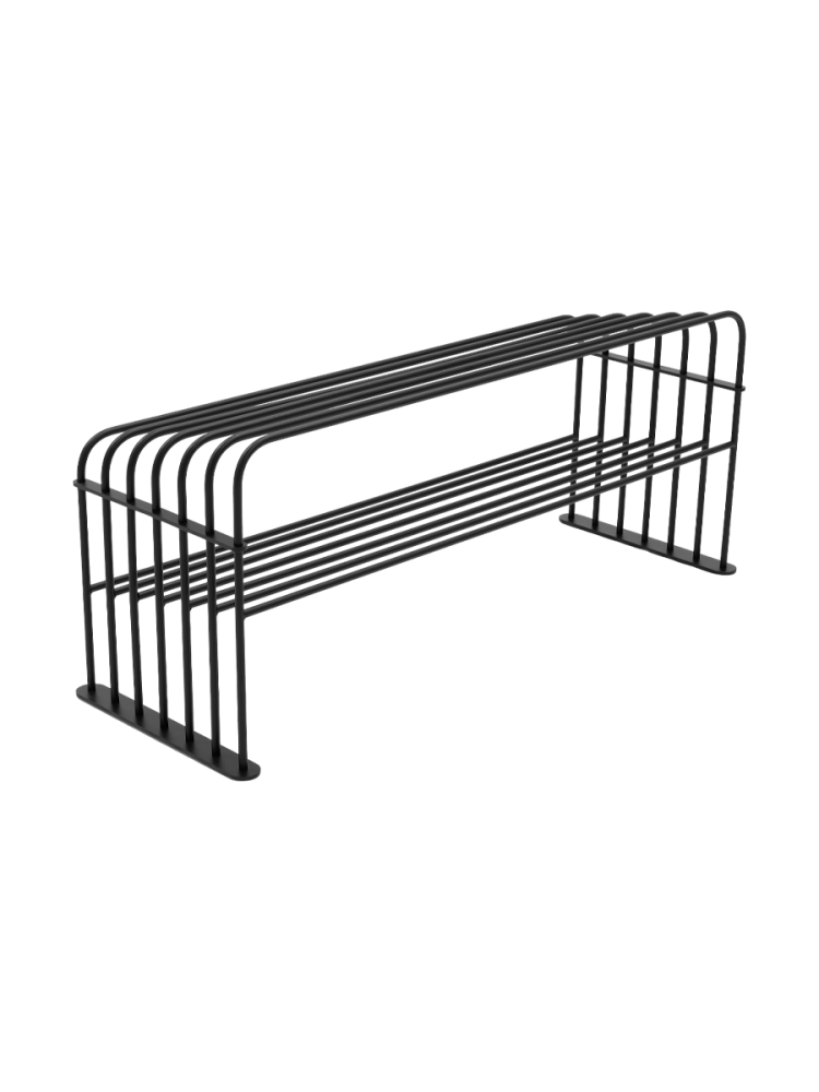 Spinder Design Schuhregal Skadi Schwarz Stahl 100 cm 40.5 cm - Schuhregal