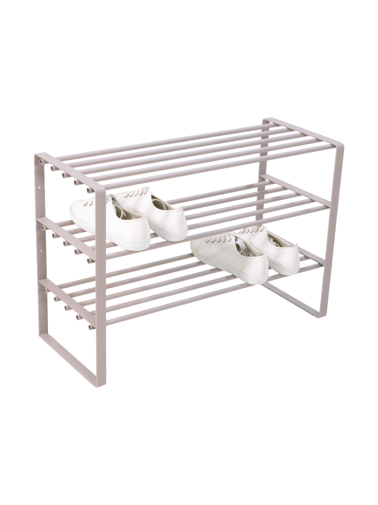Spinder Design Schuhregal Hesta Braun Stahl 70 cm 48.5 cm - Farbe: taupe - Schuhregal