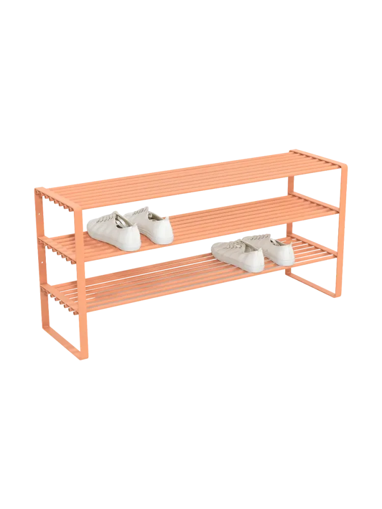 Spinder Design Schuhregal Hesta Orange Stahl 100 cm 48.5 cm - Farbe: Terracotta - Schuhregal