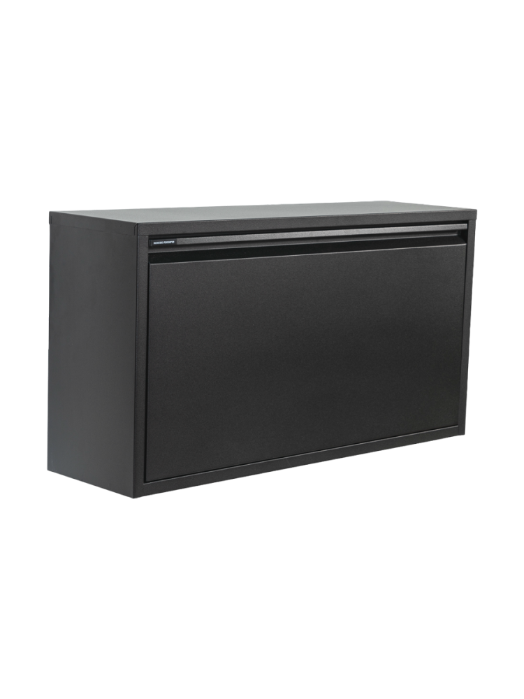 Spinder Design Schuhschrank Hesta Schwarz Stahl 75.3 cm 40.6 cm - Schuhschrank