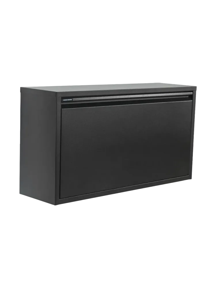 Spinder Design Schuhschrank Hesta Schwarz Stahl 75.3 cm 40.6 cm - Schuhschrank