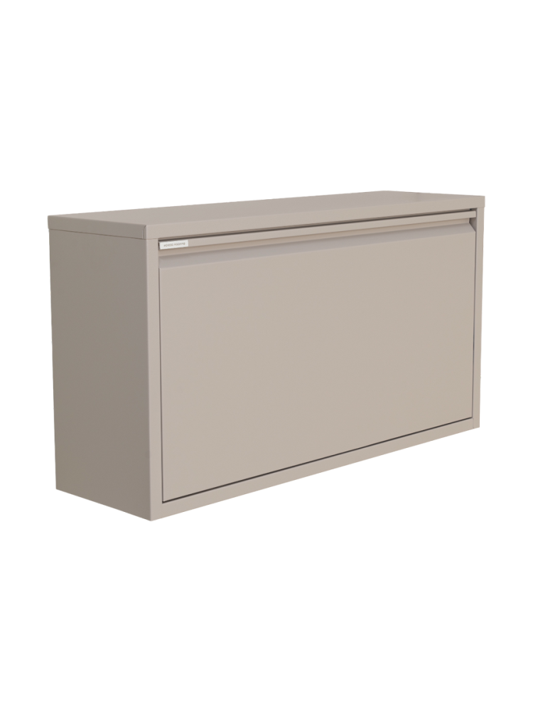 Spinder Design Schuhschrank Hesta Braun Stahl 75.3 cm 40.6 cm - Farbe: taupe - Schuhschrank