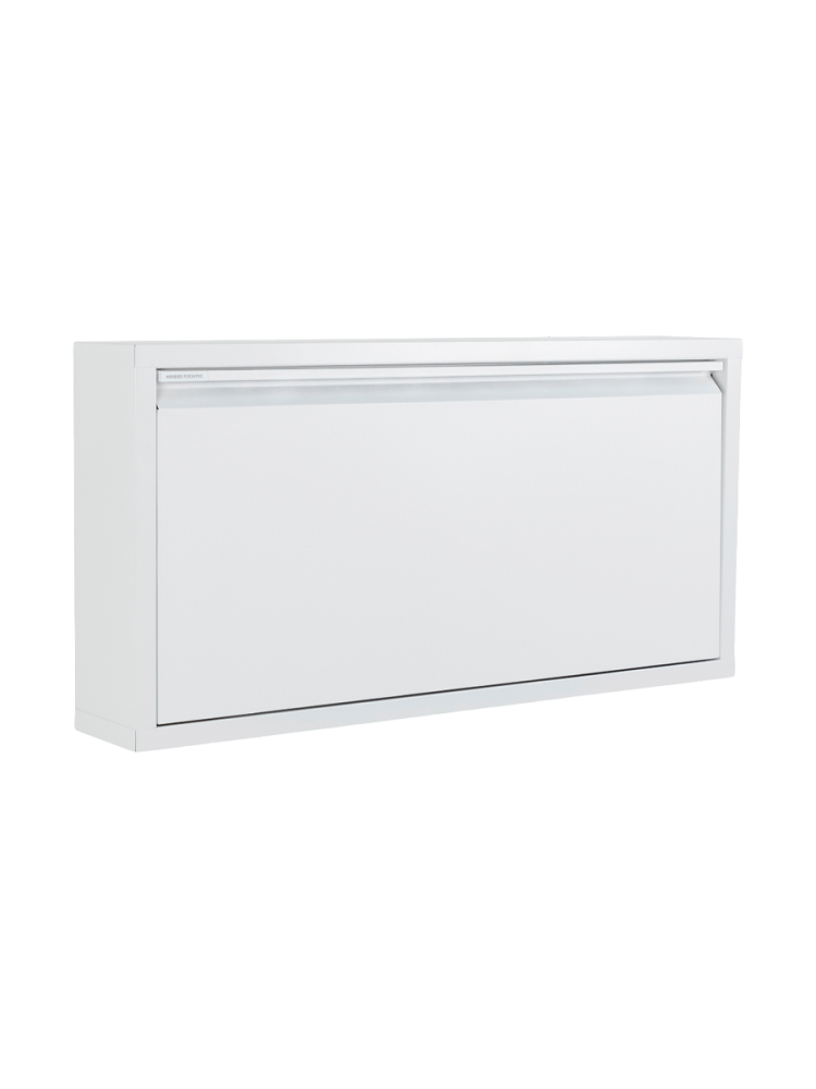 Spinder Design Schuhschrank Hesta Weiss Stahl B 75 cm H 37.5 cm - Schuhschrank