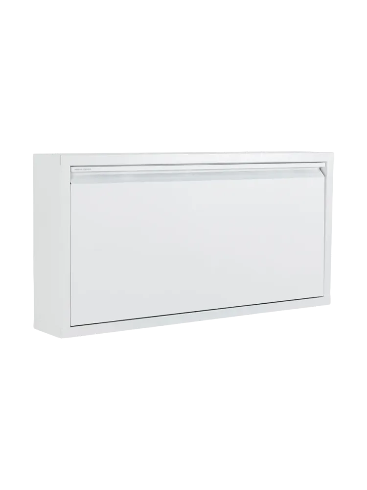 Spinder Design Schuhschrank Hesta Weiss Stahl B 75 cm H 37.5 cm - Schuhschrank