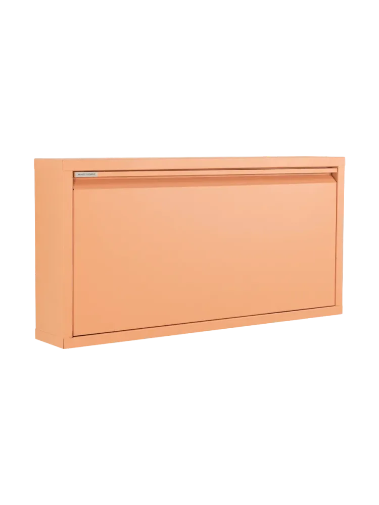Spinder Design Schuhschrank Hesta Orange Stahl B 75 cm H 37.5 cm - Farbe: Terracotta - Schuhschrank