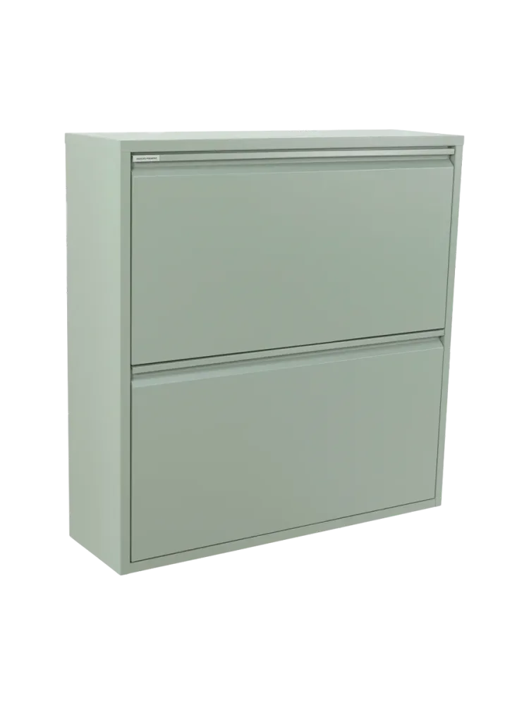 Spinder Design Schuhschrank Aldo Grün Stahl 75 cm 77.5 cm - Schuhschrank