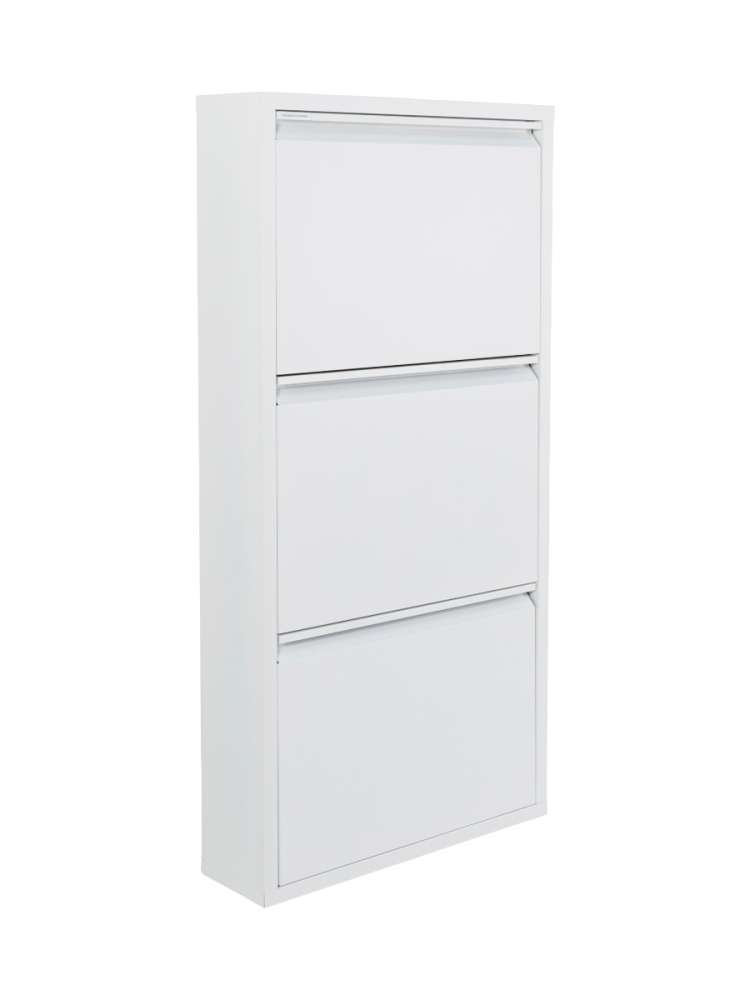 Spinder Design Schuhschrank Hesta Weiss Stahl 50 cm 103 cm - Schuhschrank