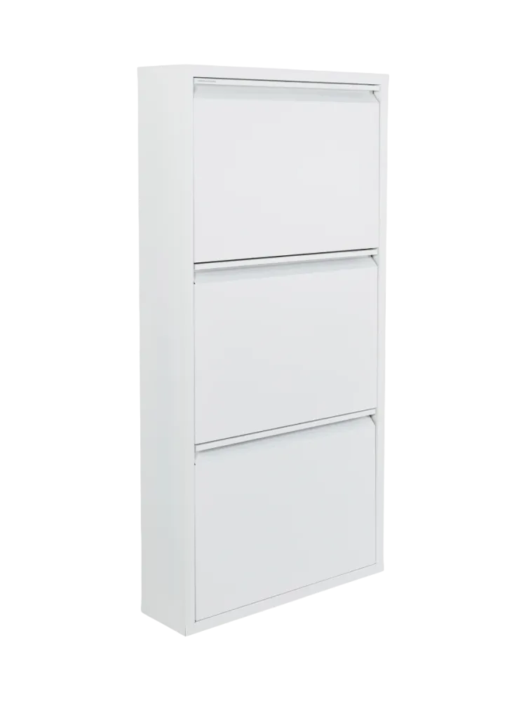 Spinder Design Schuhschrank Hesta Weiss Stahl 50 cm 103 cm - Schuhschrank