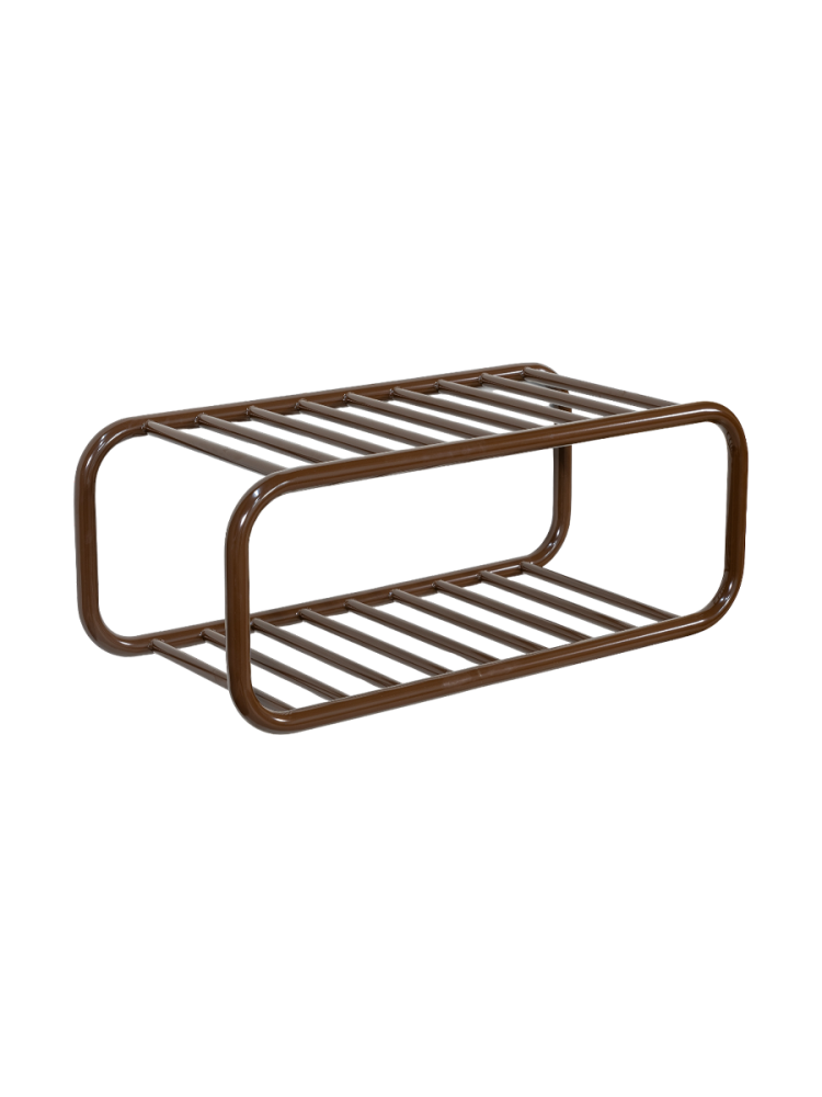 Spinder Design Schuhregal Balder Braun Stahl 72 cm 28 cm - Farbe: Chocolate Brown - Schuhregal