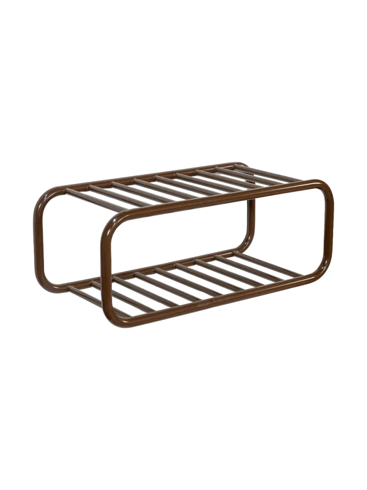 Spinder Design Schuhregal Balder Braun Stahl 72 cm 28 cm - Farbe: Chocolate Brown - Schuhregal