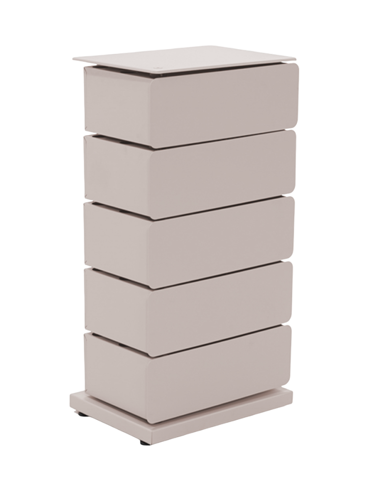 Spinder Design Kommode Hesta Braun Stahl 37 cm 26 cm - Farbe: taupe