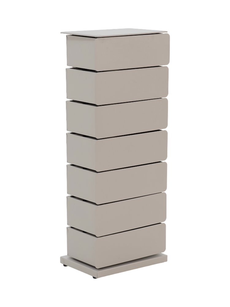 Spinder Design Kommode Hesta Braun Stahl 37 cm 26 cm - Farbe: taupe - Kommode