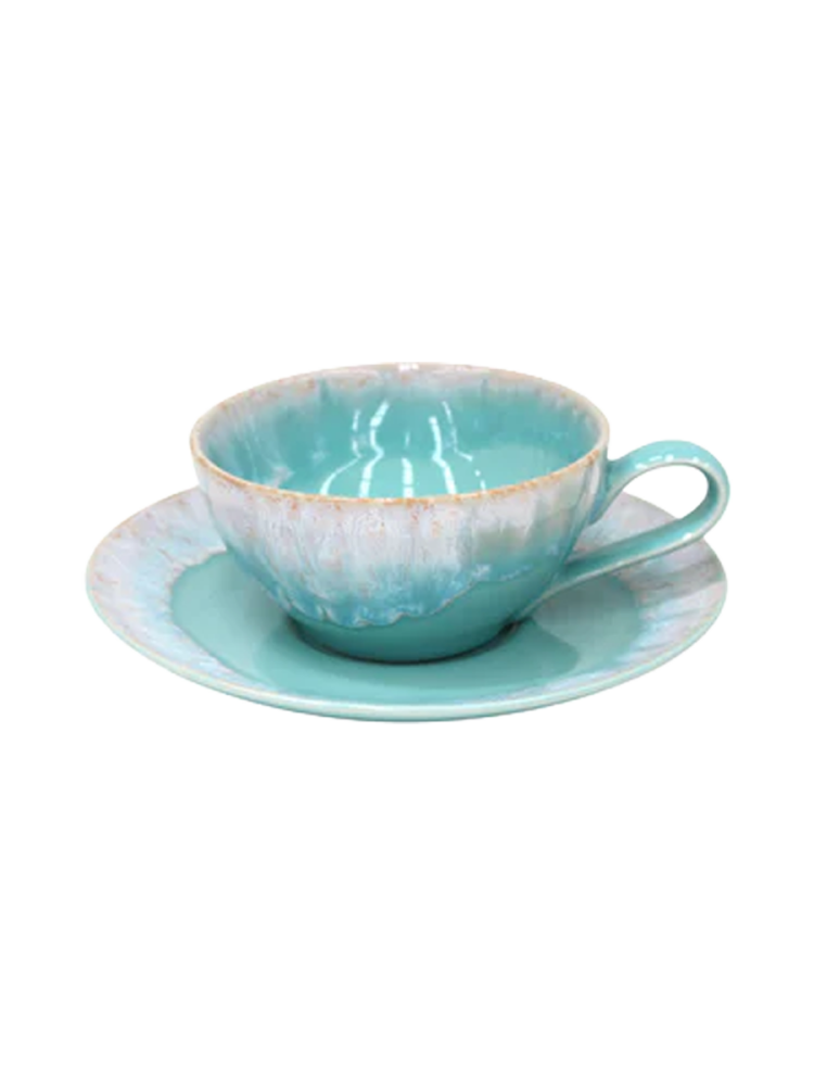 Handgefertigte Tee- & Kaffeetasse „Taormina“ mit Untersetzer Costa Nova