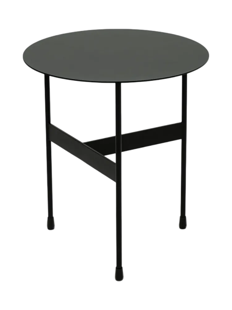 Spinder Design Beistelltisch Hesta Schwarz Stahl 40 cm