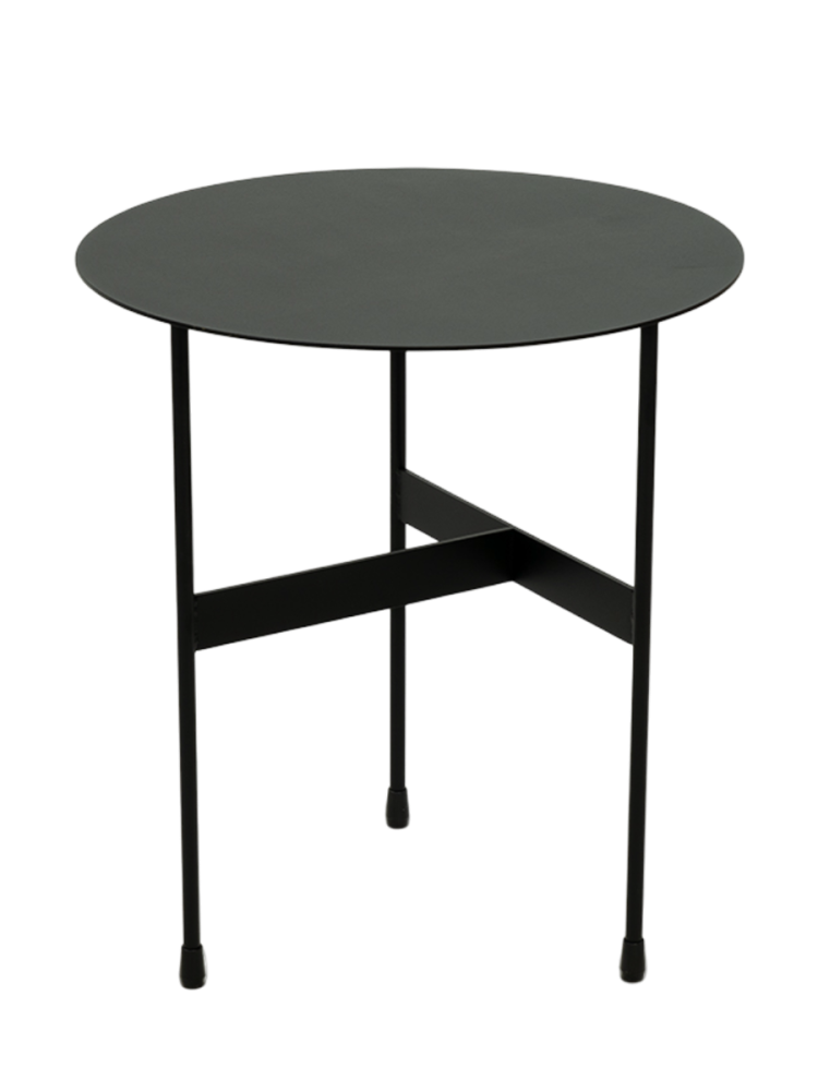 Spinder Design Beistelltisch Hesta Schwarz Stahl 45 cm - Beistelltisch