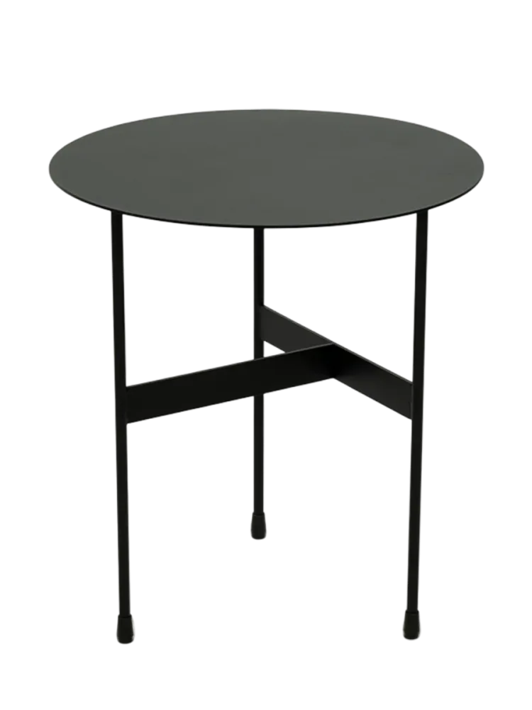 Spinder Design Beistelltisch Hesta Schwarz Stahl 45 cm - Beistelltisch