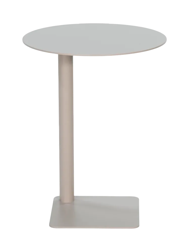Spinder Design Beistelltisch Hesta Braun Metall 40 cm - Farbe: taupe - Material: Stahl - Beistelltisch