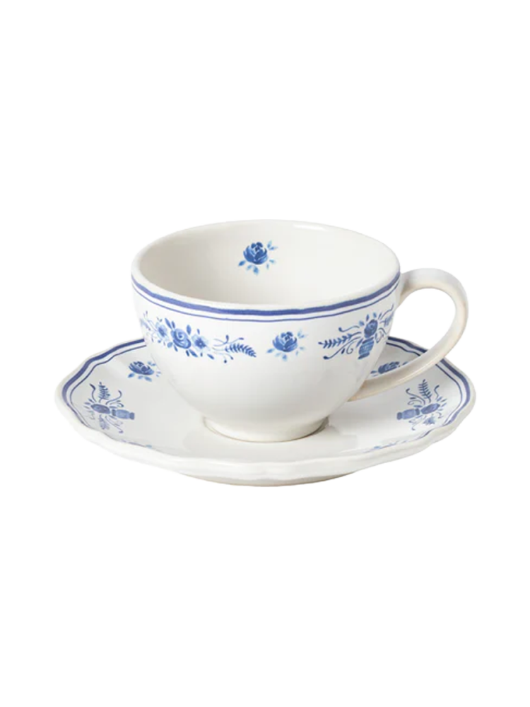 Handgefertigte Tee- & Kaffeetasse „Vila“ mit Untersetzer Costa Nova